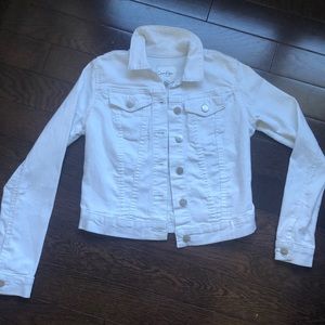 White jean jacket